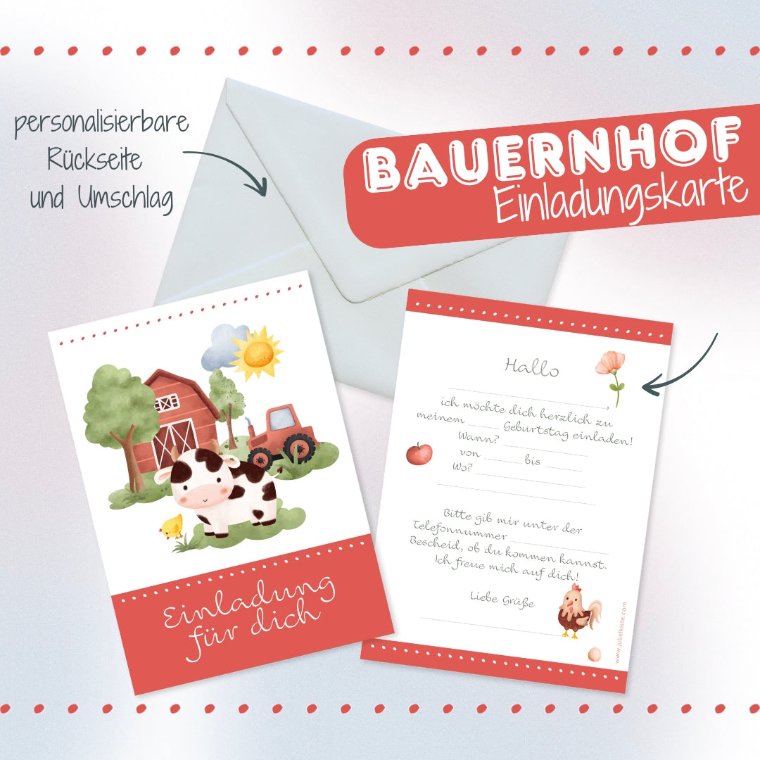 Bauernhof Einladung