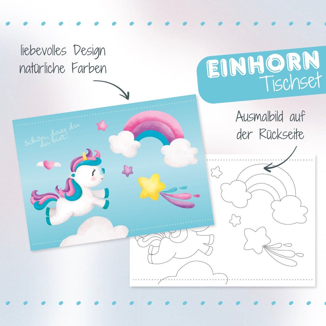 Einhorn Tischset