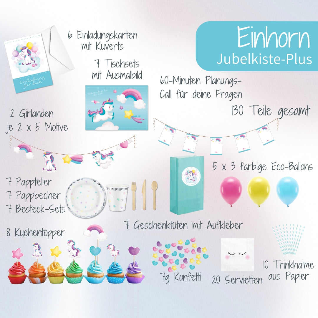Einhorn Dekoset