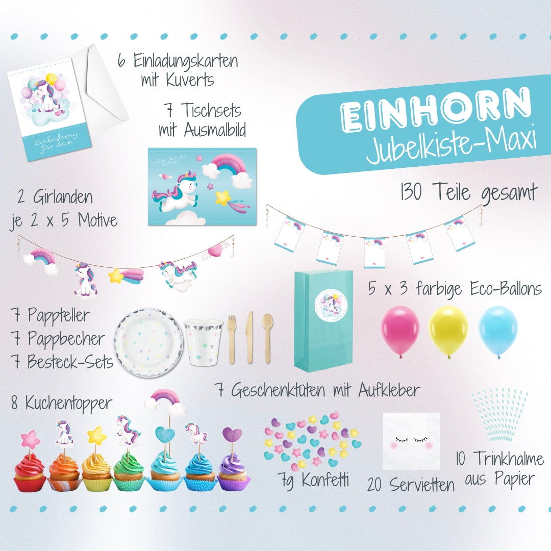 Einhorn Dekoset