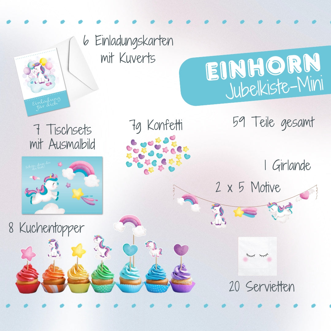 Einhorn Dekoset