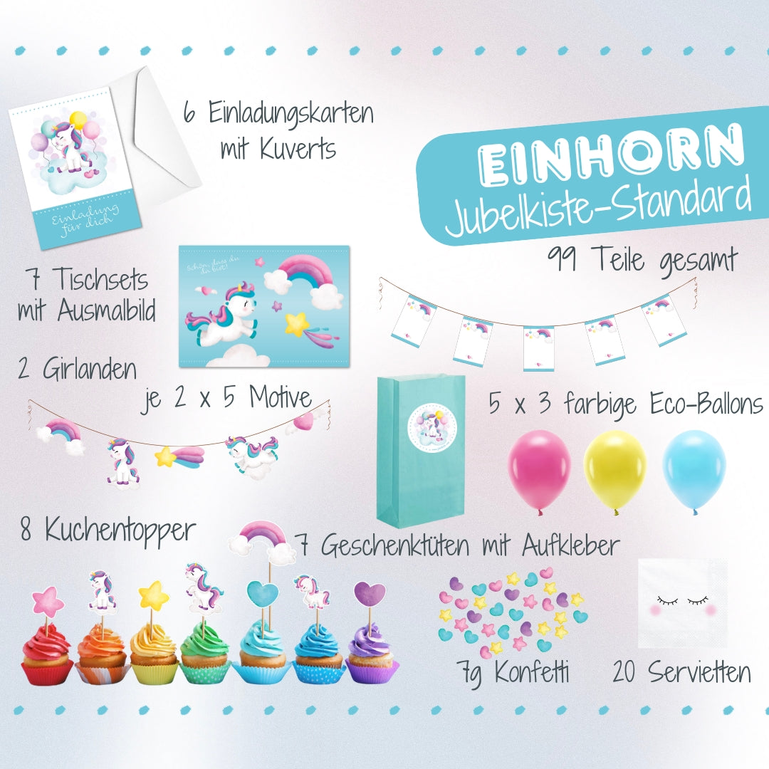 Einhorn Dekoset