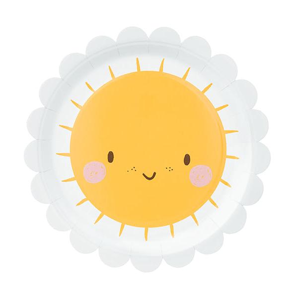 Pappteller Sonne 6 Stück