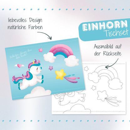Einhorn Tischset