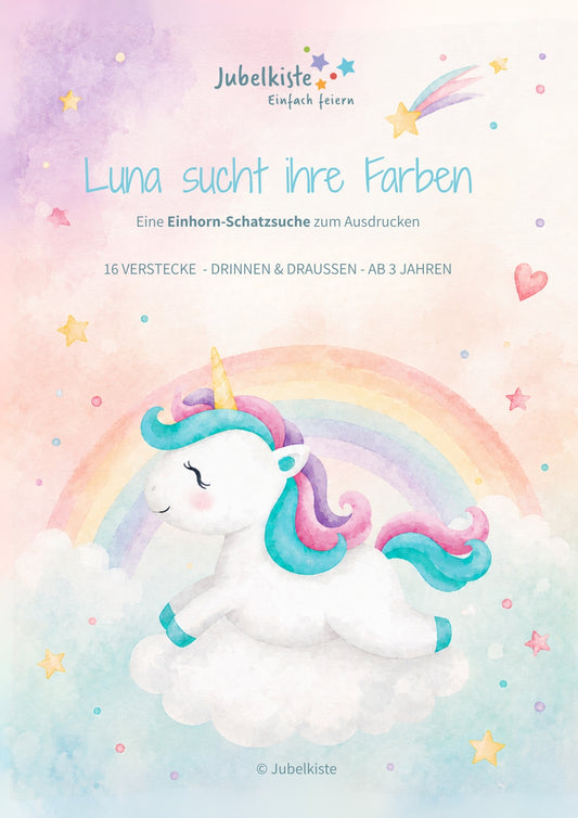 Einhorn-Schatzsuche: Luna sucht ihre Farben